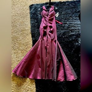 R & M Richard’s purple mermaid dress